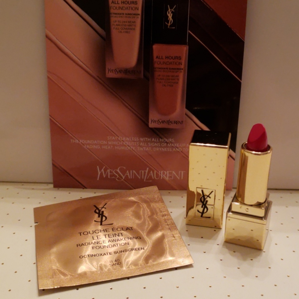 New YSL beauty bundle 01 lipstick deluxe & samples